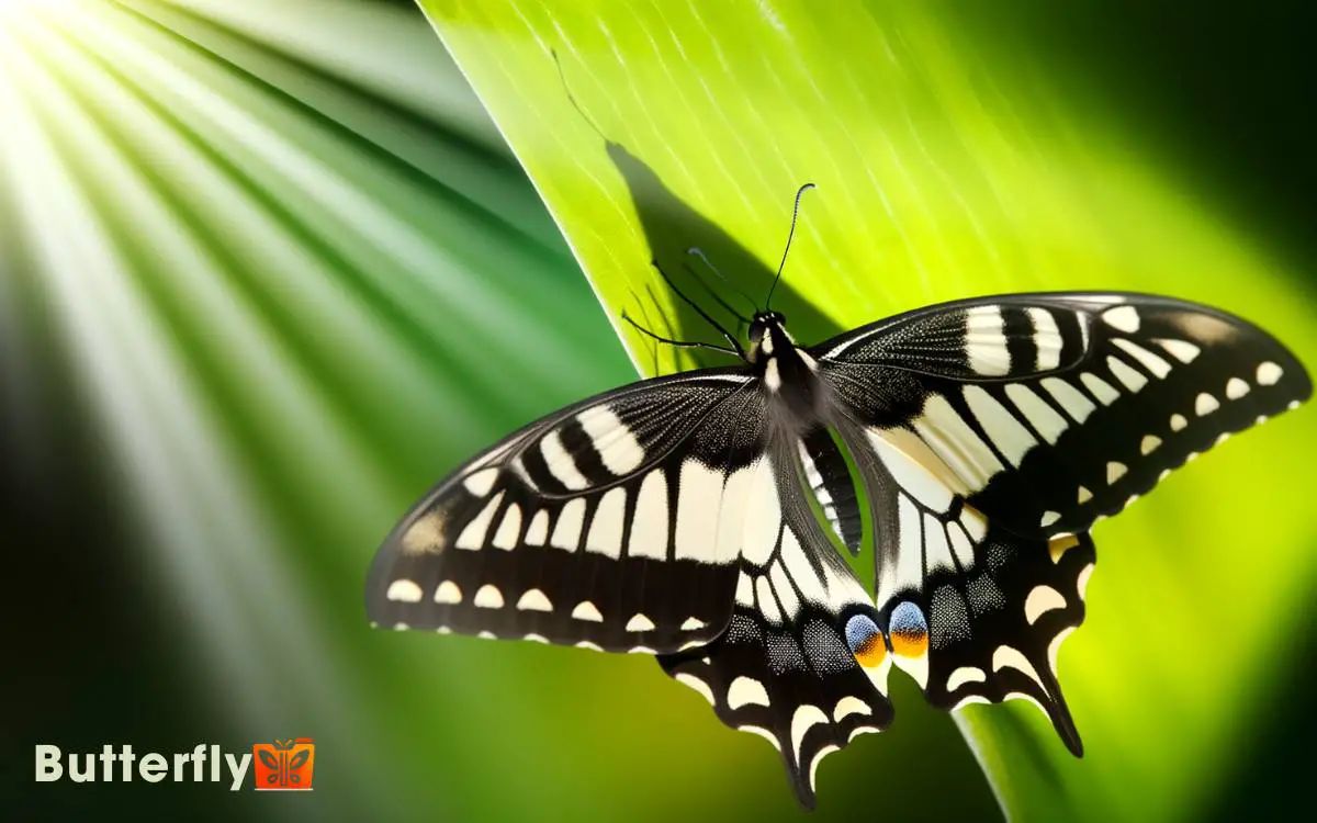 Black And White Swallowtail Butterfly