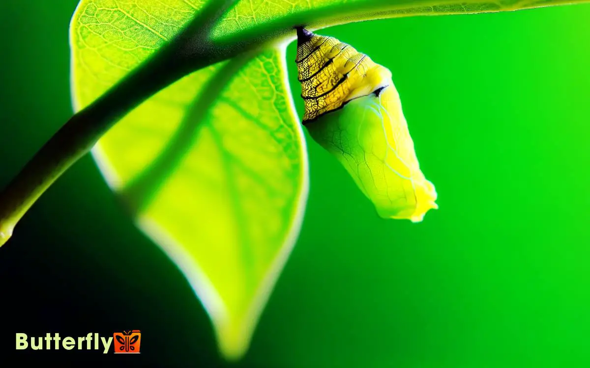 Chinese Yellow Swallowtail Butterfly Cacoon