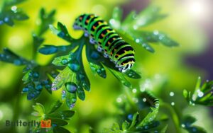 Eastern Black Swallowtail Butterfly Caterpillar