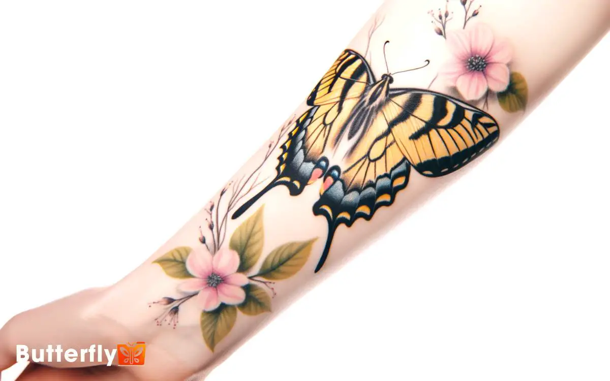 Eastern Tiger Swallowtail Butterfly Tattoo