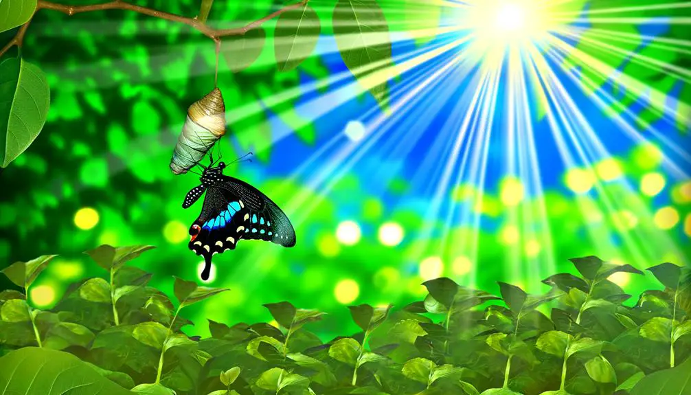 black swallowtail butterfly development