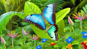 blue morpho butterfly reproduction process