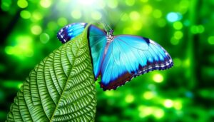 blue morpho butterfly weight