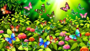 butterflies bright colors explained