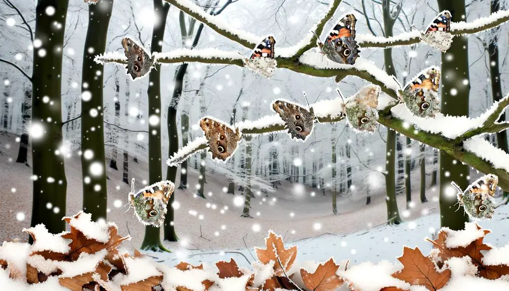 butterflies hibernate during winter