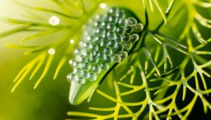 butterfly eggs on dill