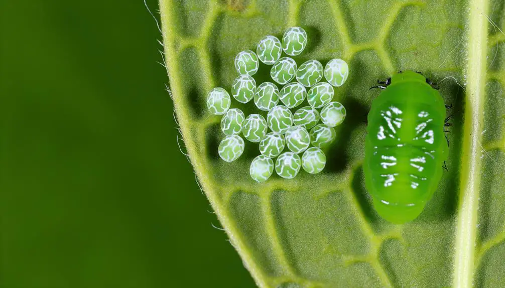 butterfly eggs versus aphids