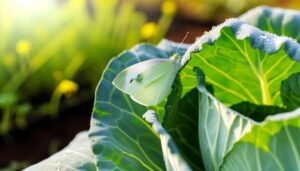 cabbage plants and leaves