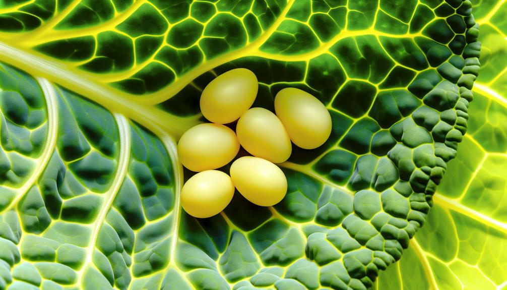 cabbage white butterfly eggs