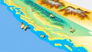 california buckeye butterfly distribution