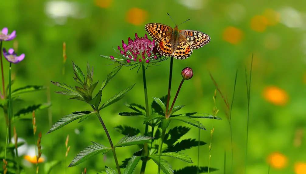 colorful butterfly species