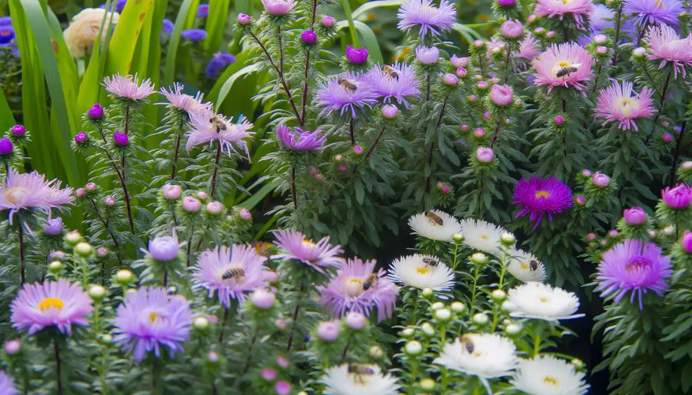 colorful fall garden flowers