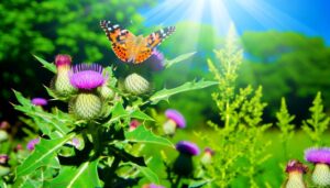 colorful migratory butterfly species