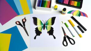 create a swallowtail butterfly