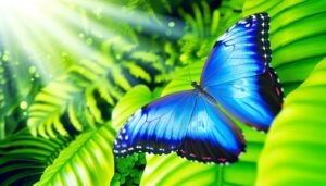 create blue morpho butterfly