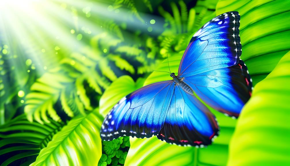 create blue morpho butterfly