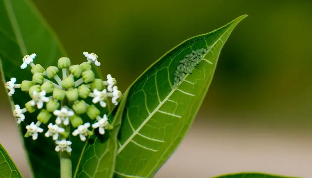 monarch butterflies lay eggs