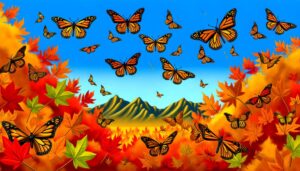 monarch butterflies migrate october