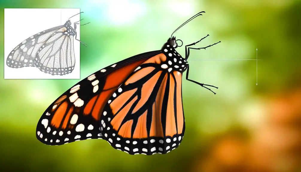 monarch butterfly body structure