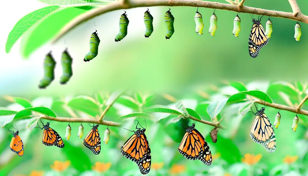 monarch butterfly development stages