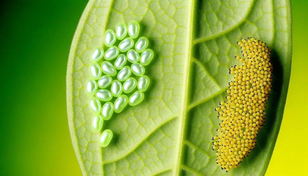 monarch butterfly egg identification