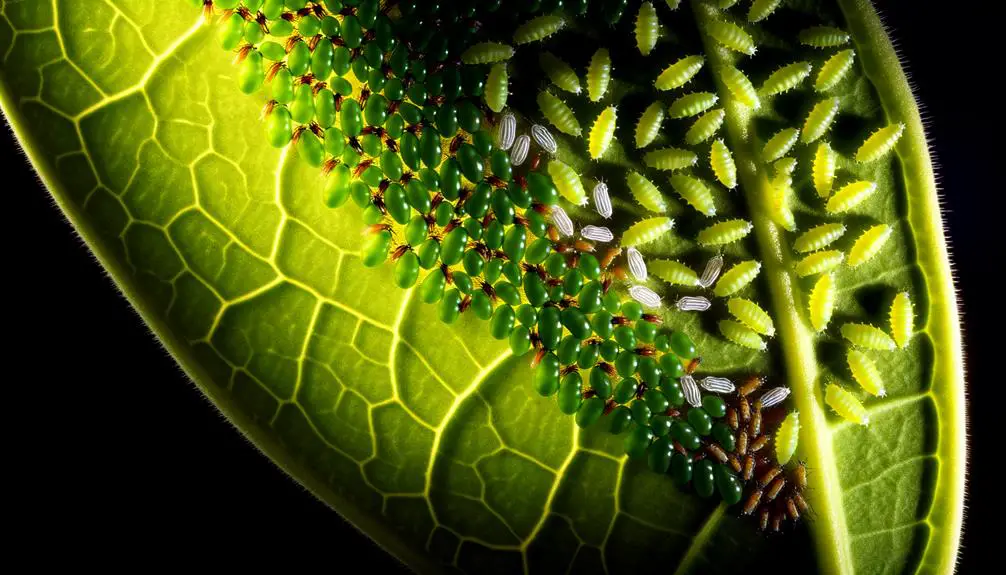 monarch butterfly egg laying