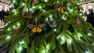 monarch butterfly holiday decor