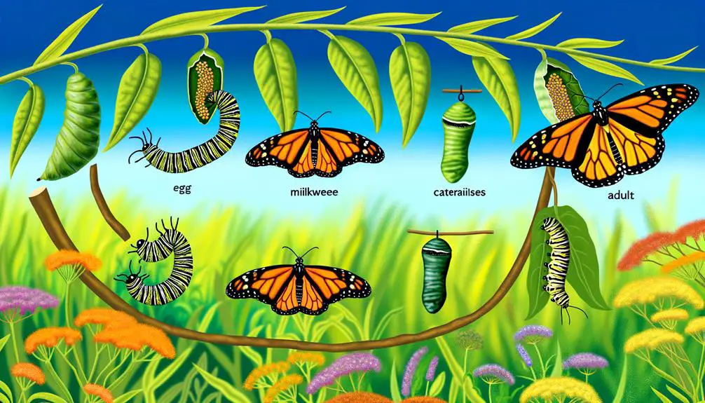 monarch butterfly life stages