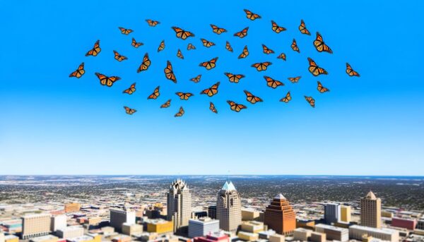 monarch migration in san antonio