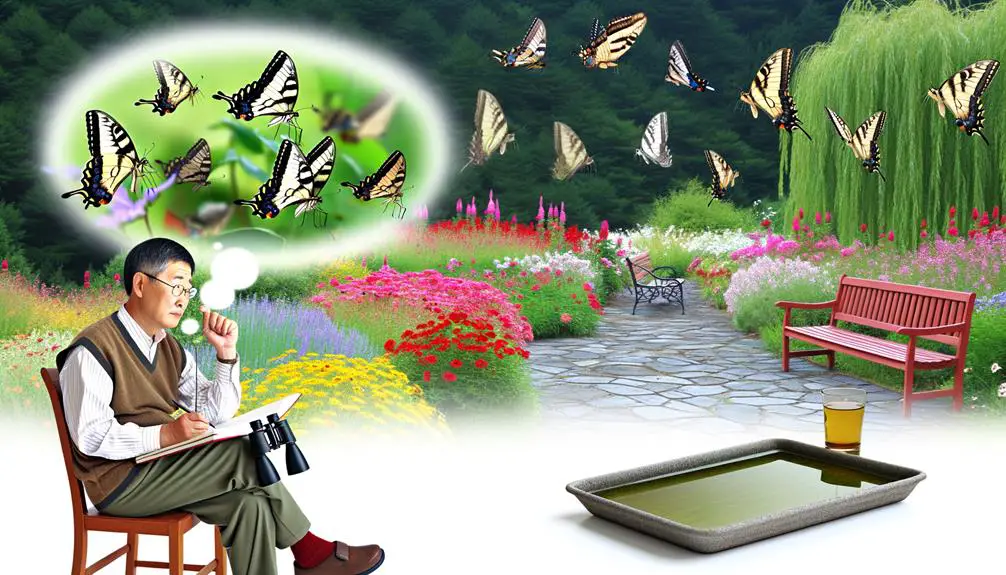 observe butterfly behavior patterns