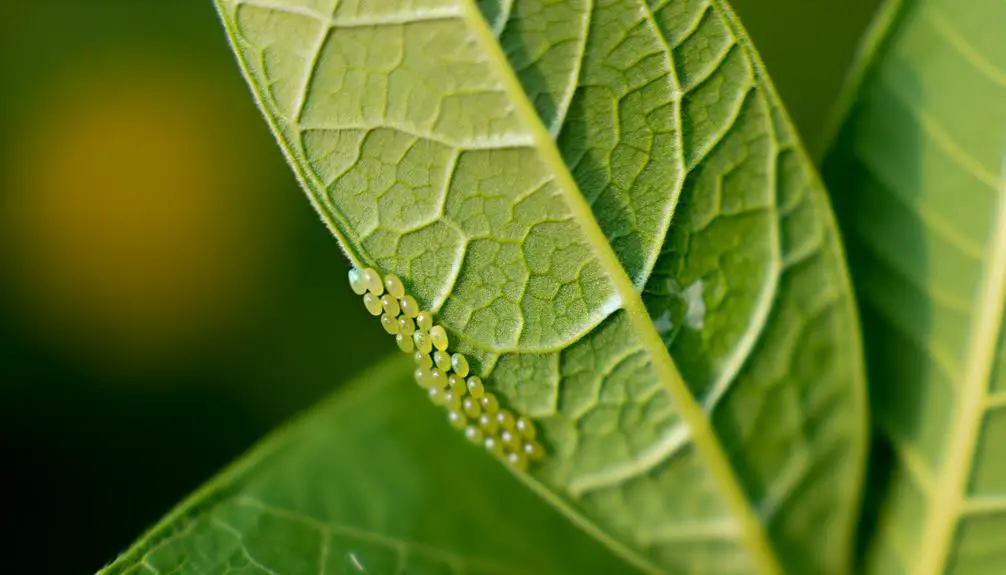 recognizing monarch butterfly eggs