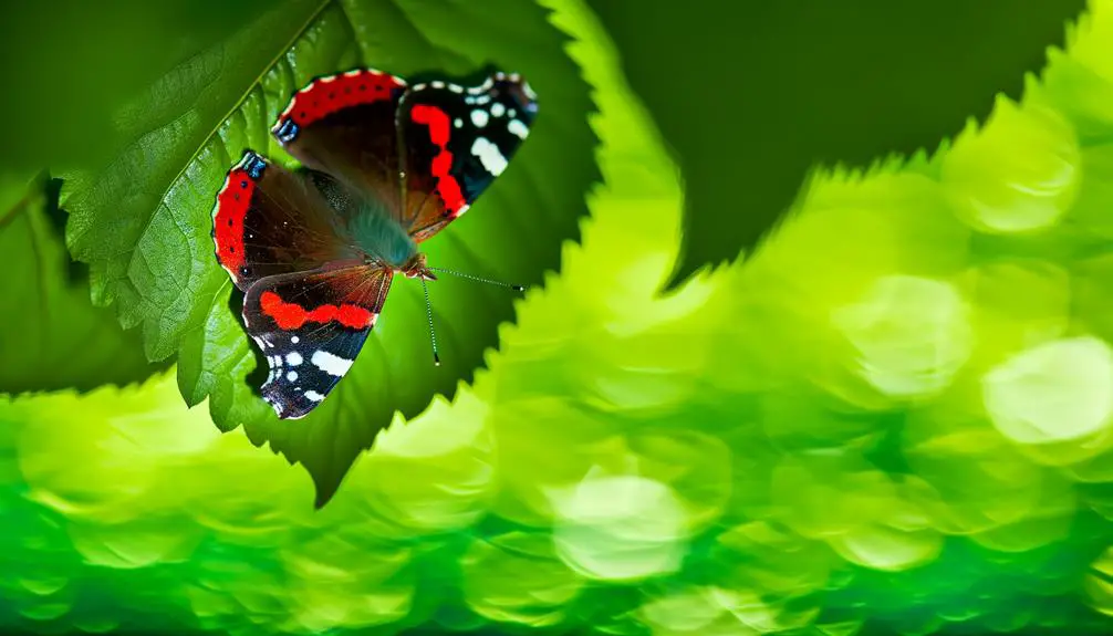 recognizing red admiral butterflies