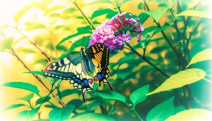 swallowtail butterfly image captured