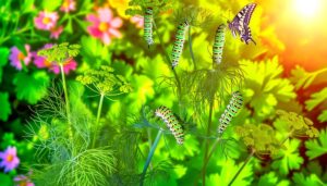 swallowtail caterpillars eat plants