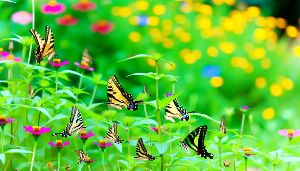 tiger swallowtail butterflies feed primarily on nectar from flowers