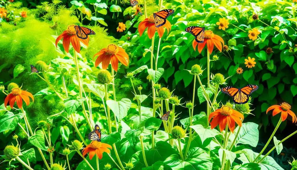 vibrant mexican sunflower blooms