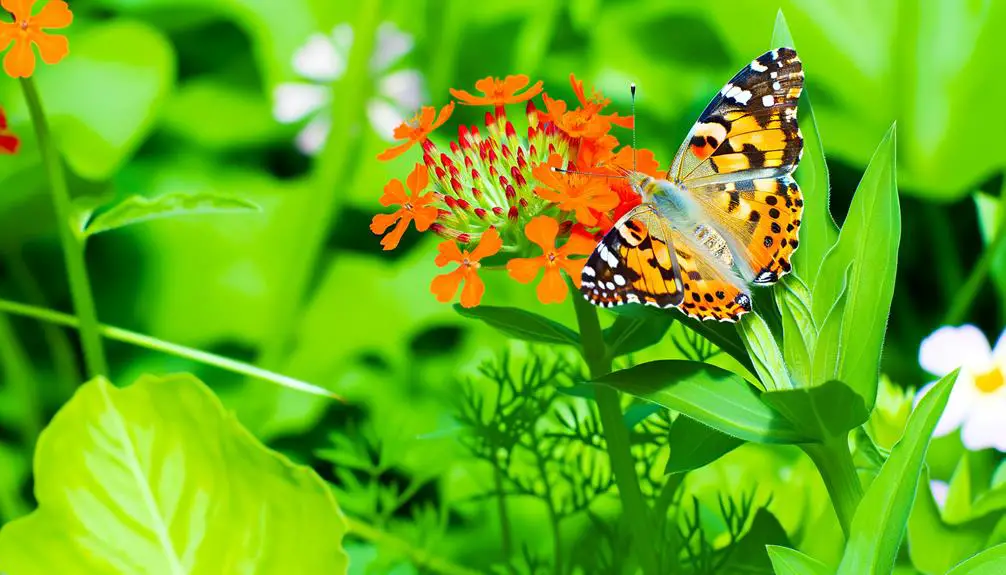 vibrant migratory butterfly species